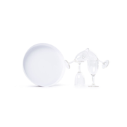 Glas och bricka neutral