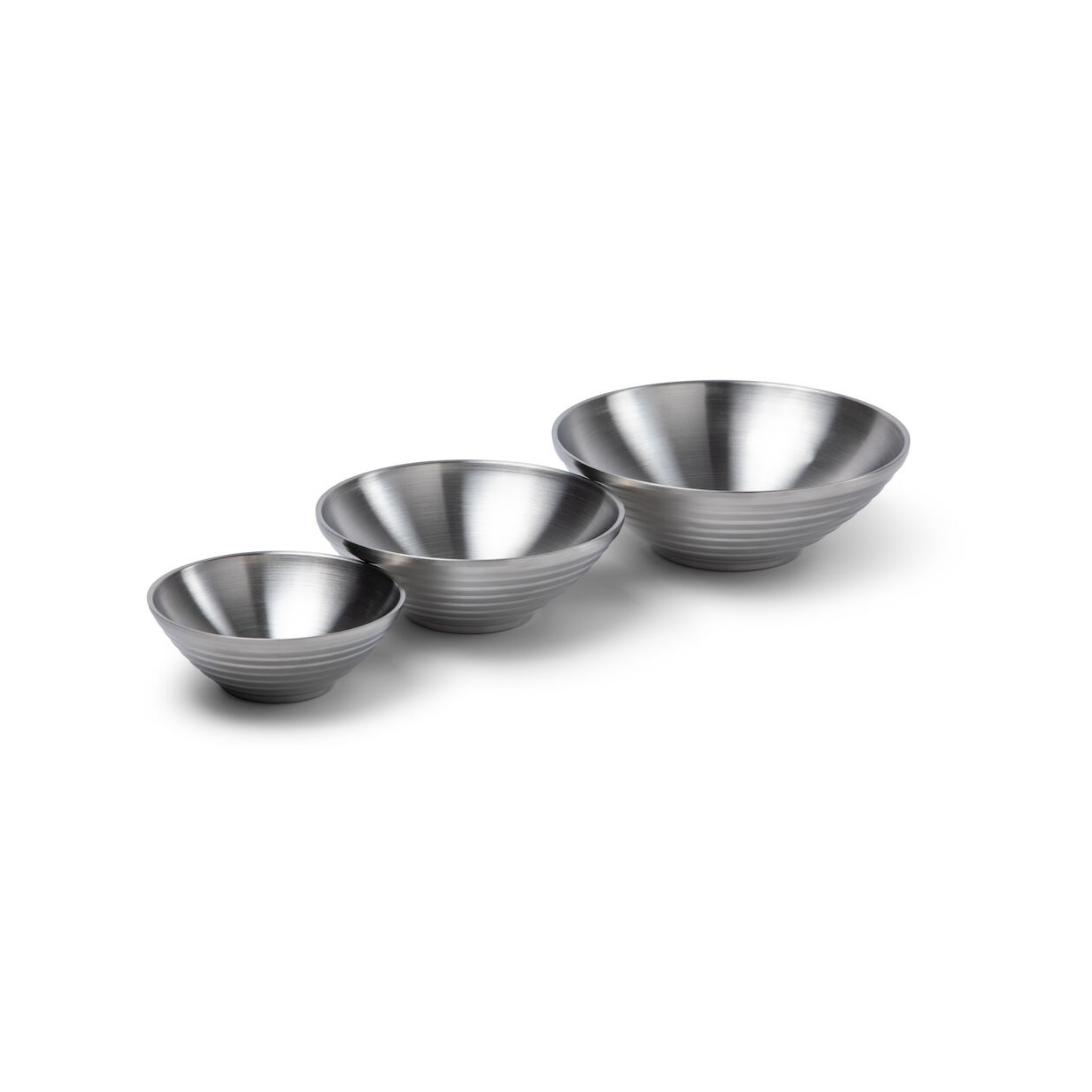 Skål Stainless Dubbelvägg 3-pack