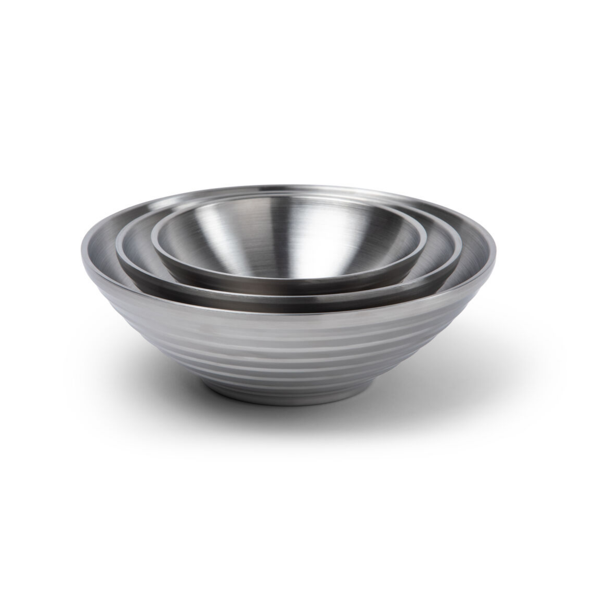 Skål Stainless Dubbelvägg 3-pack