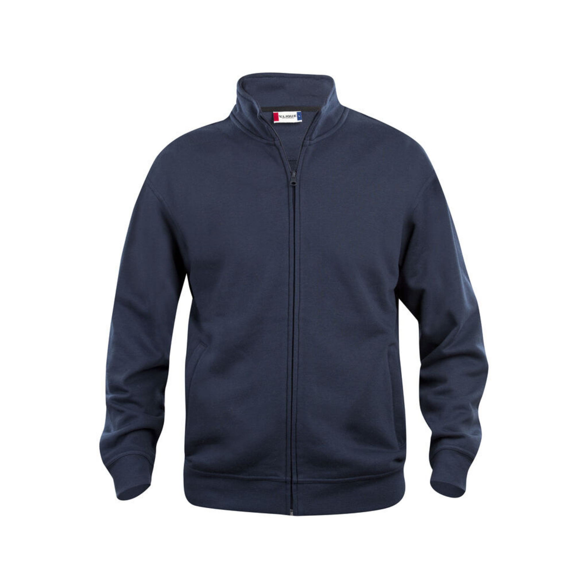Basic Sweatshirt Cardigan Full Zip