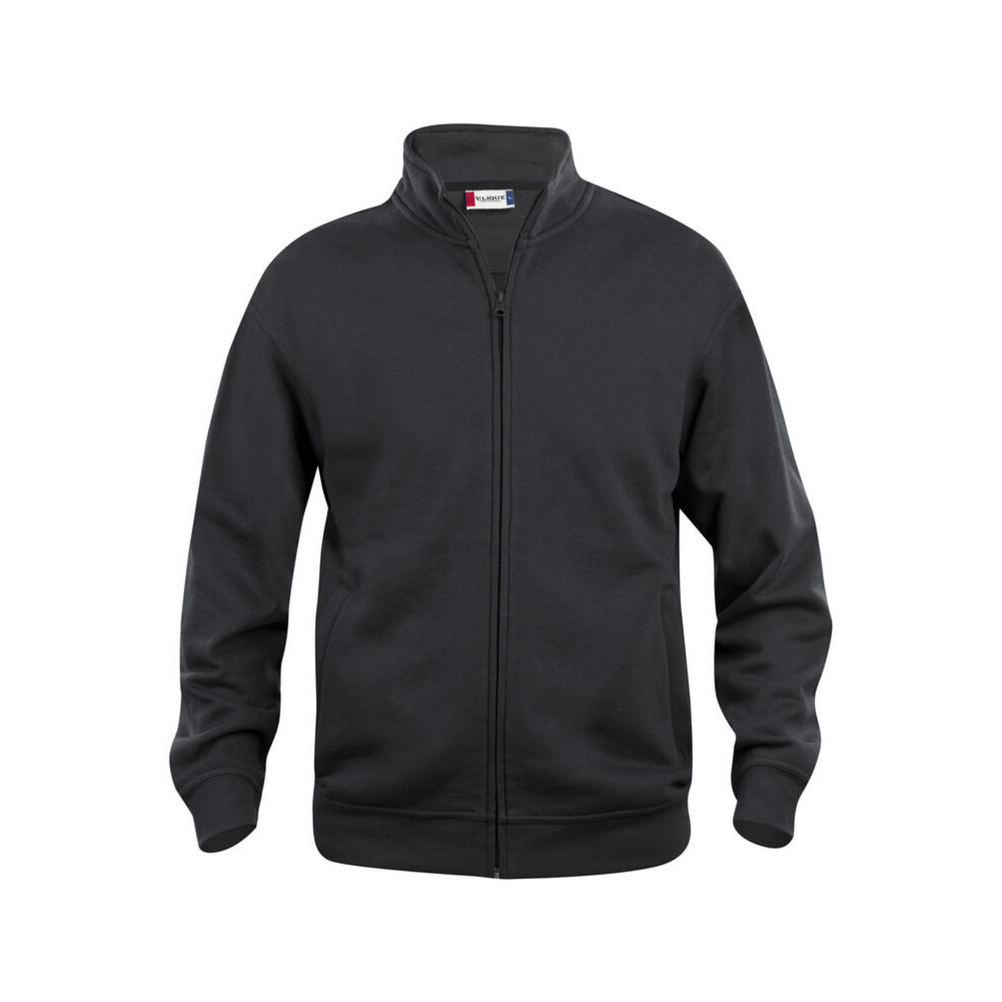 Basic Sweatshirt Cardigan Full Zip