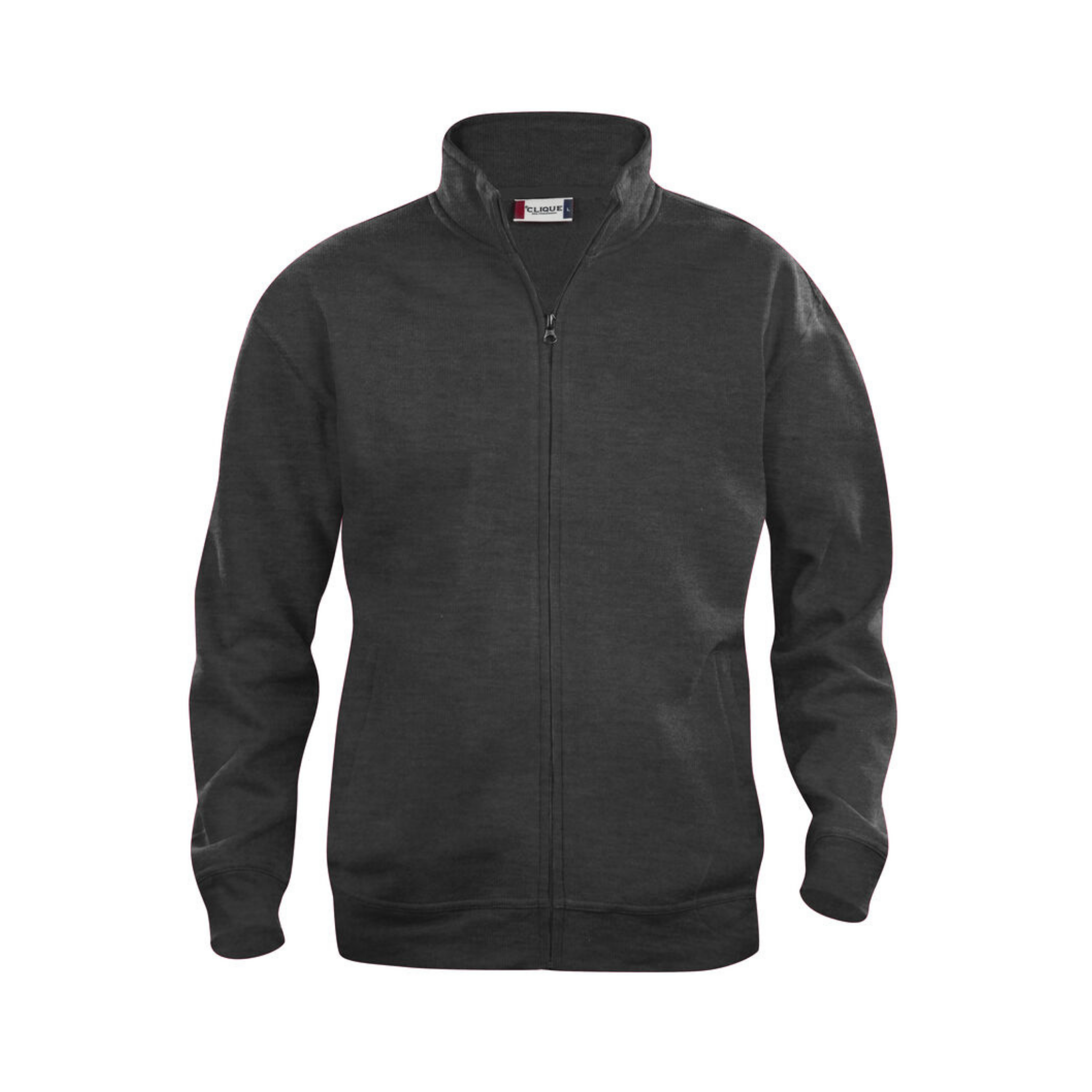 Basic Sweatshirt Cardigan Full Zip