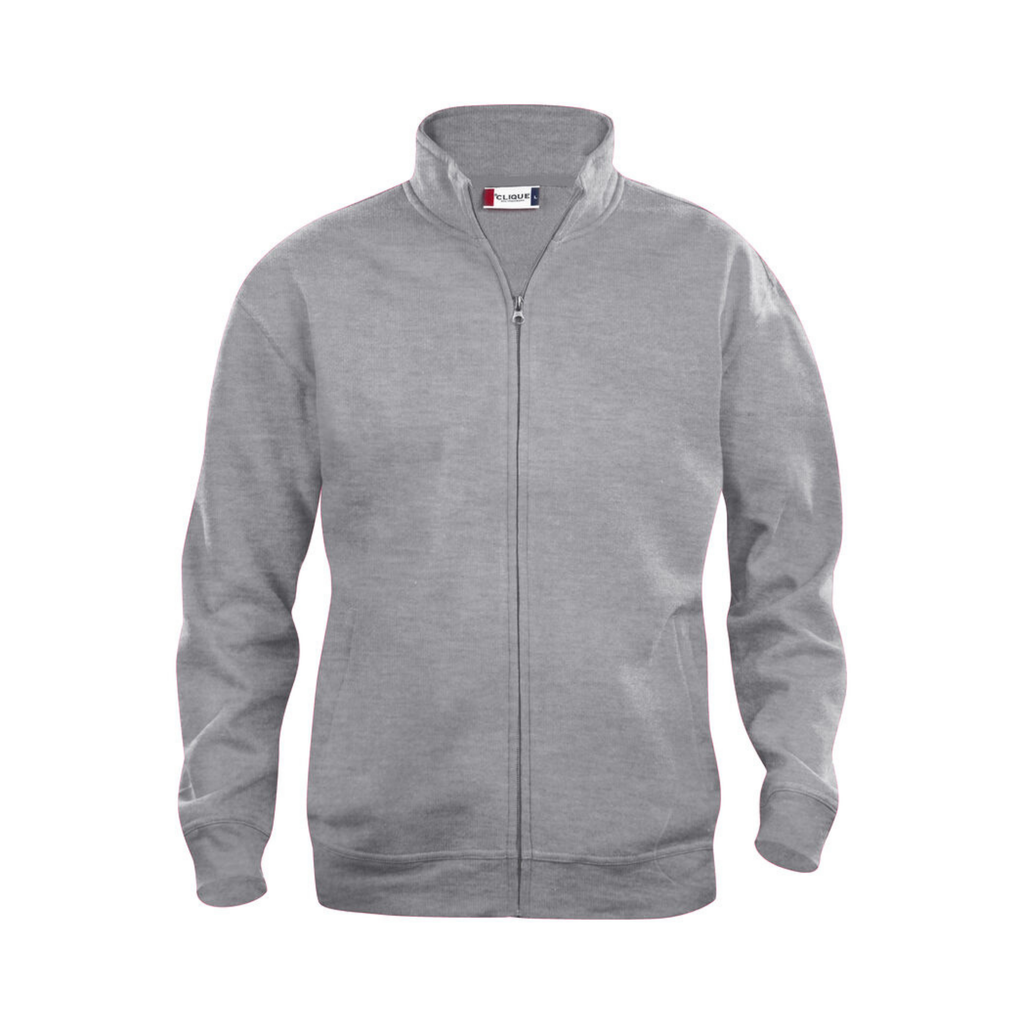 Basic Sweatshirt Cardigan Full Zip