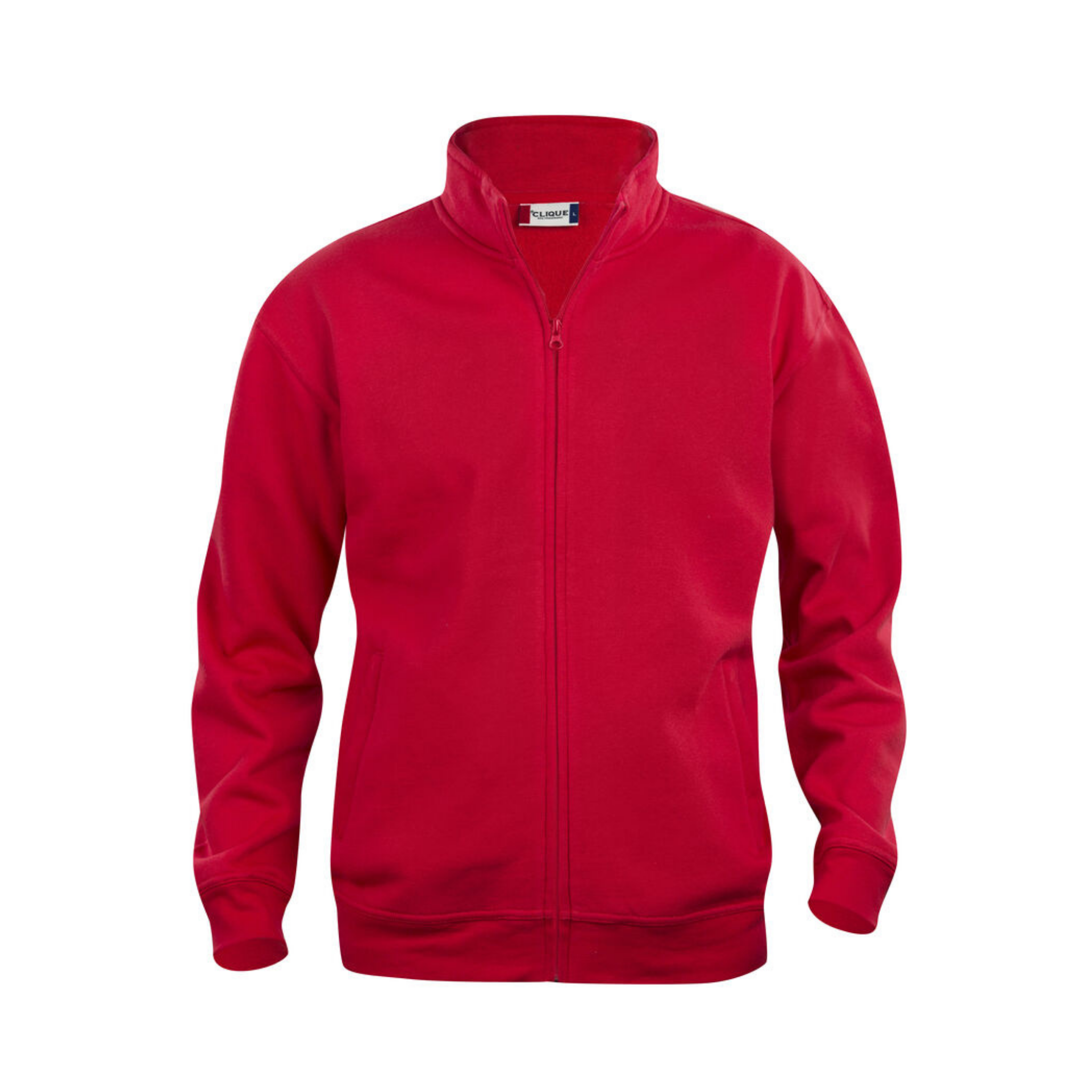 Basic Sweatshirt Cardigan Full Zip