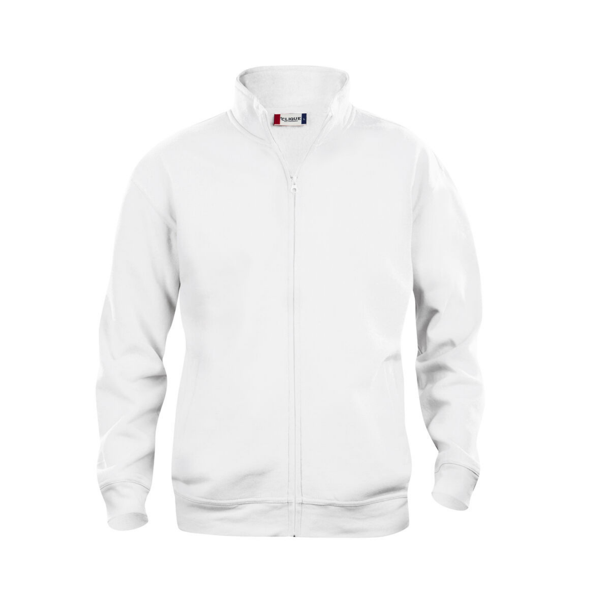 Basic Sweatshirt Cardigan Full Zip