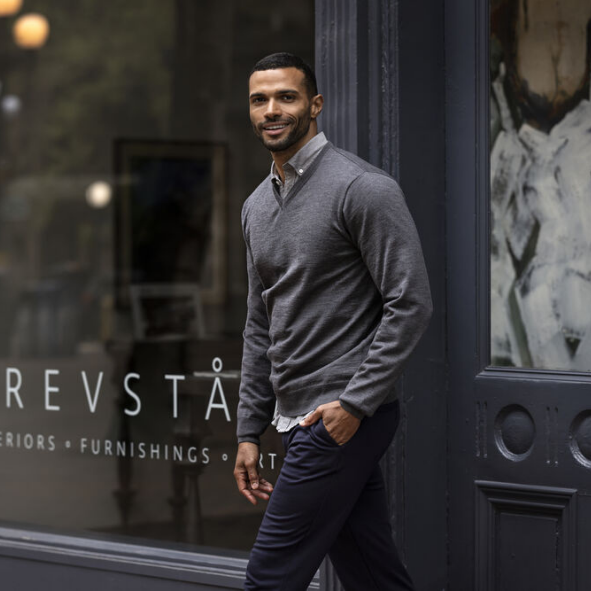 Everett Tröja V-neck Men